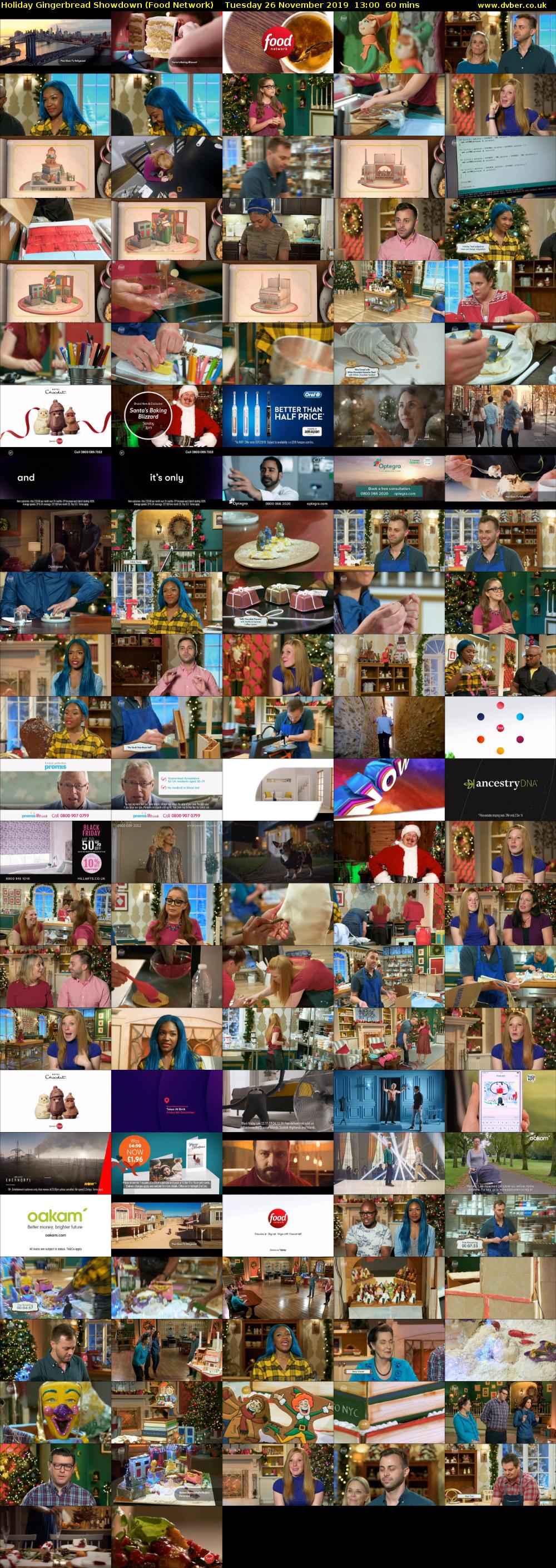 Holiday Gingerbread Showdown (Food Network) Tuesday 26 November 2019 13:00 - 14:00