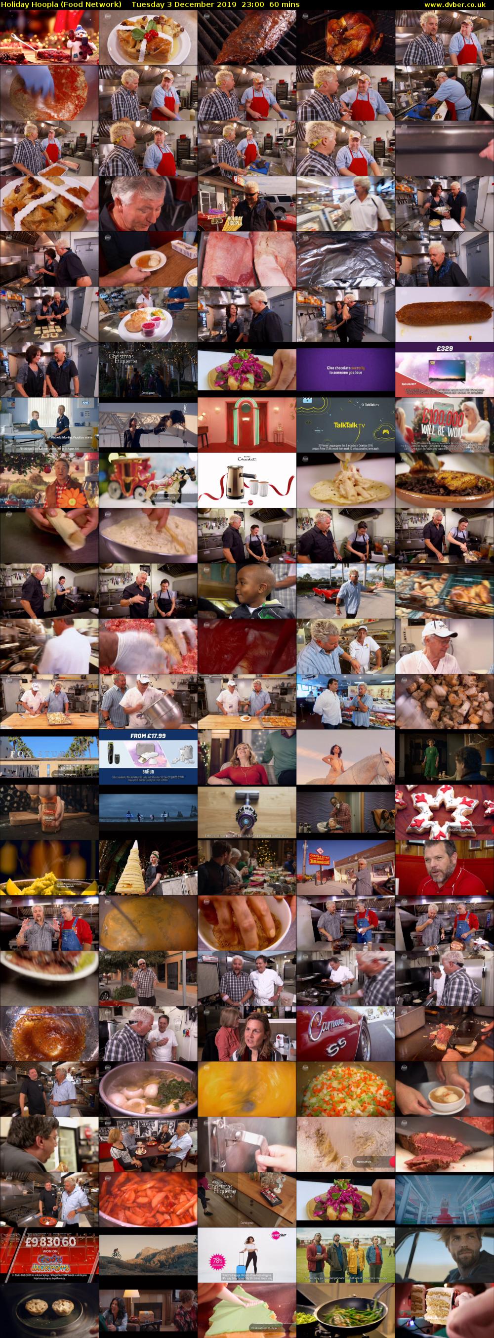Holiday Hoopla (Food Network) Tuesday 3 December 2019 23:00 - 00:00