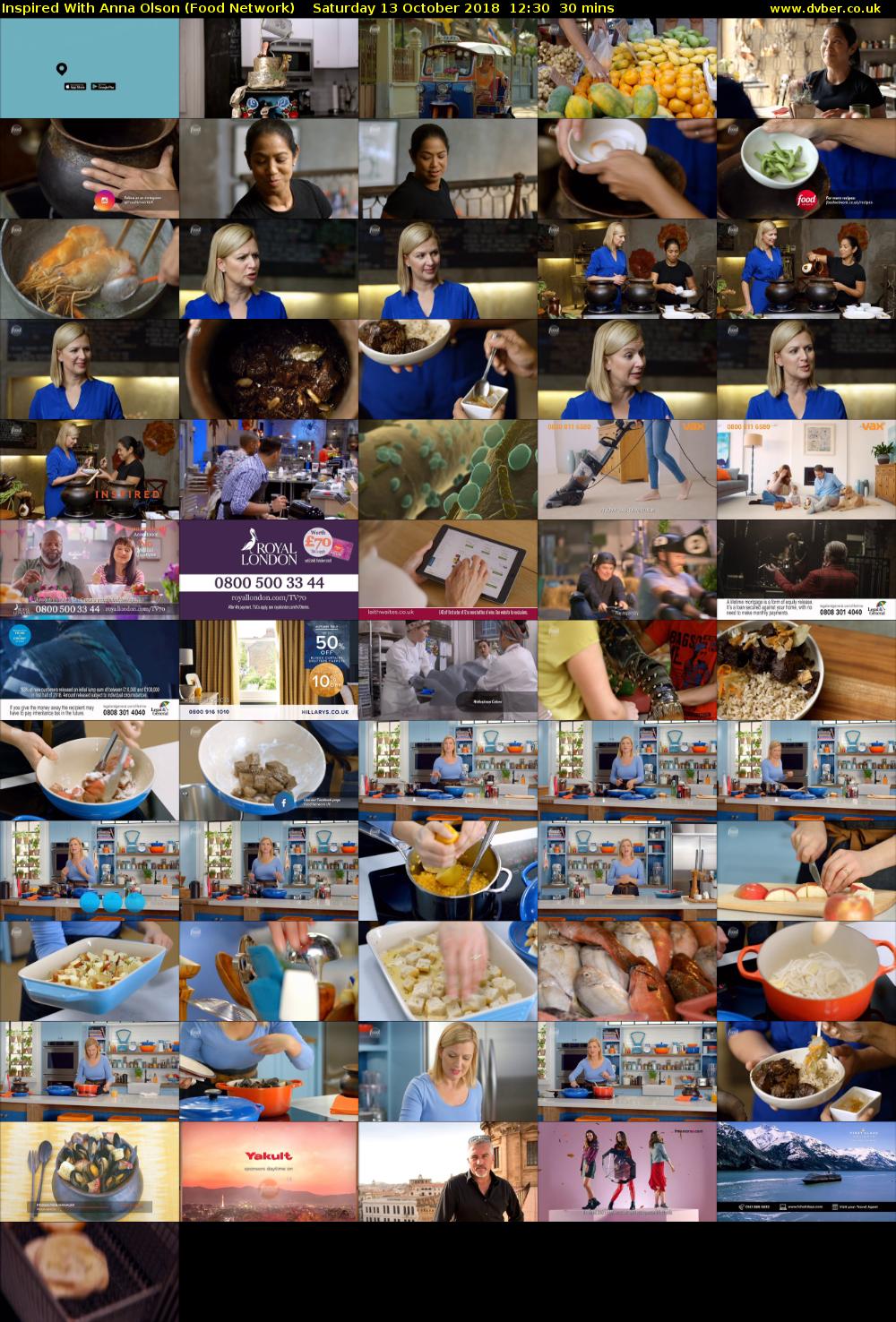 Inspired With Anna Olson (Food Network) Saturday 13 October 2018 12:30 - 13:00