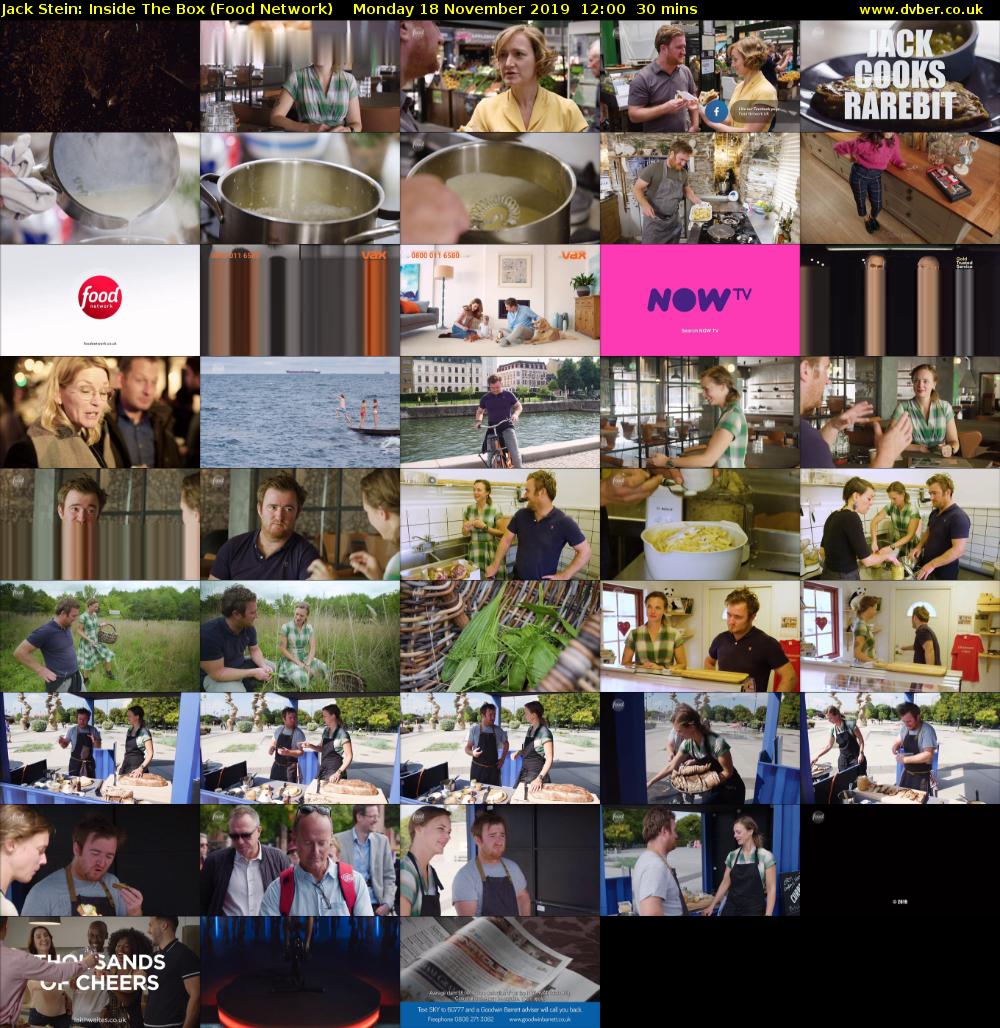 Jack Stein: Inside The Box (Food Network) Monday 18 November 2019 12:00 - 12:30