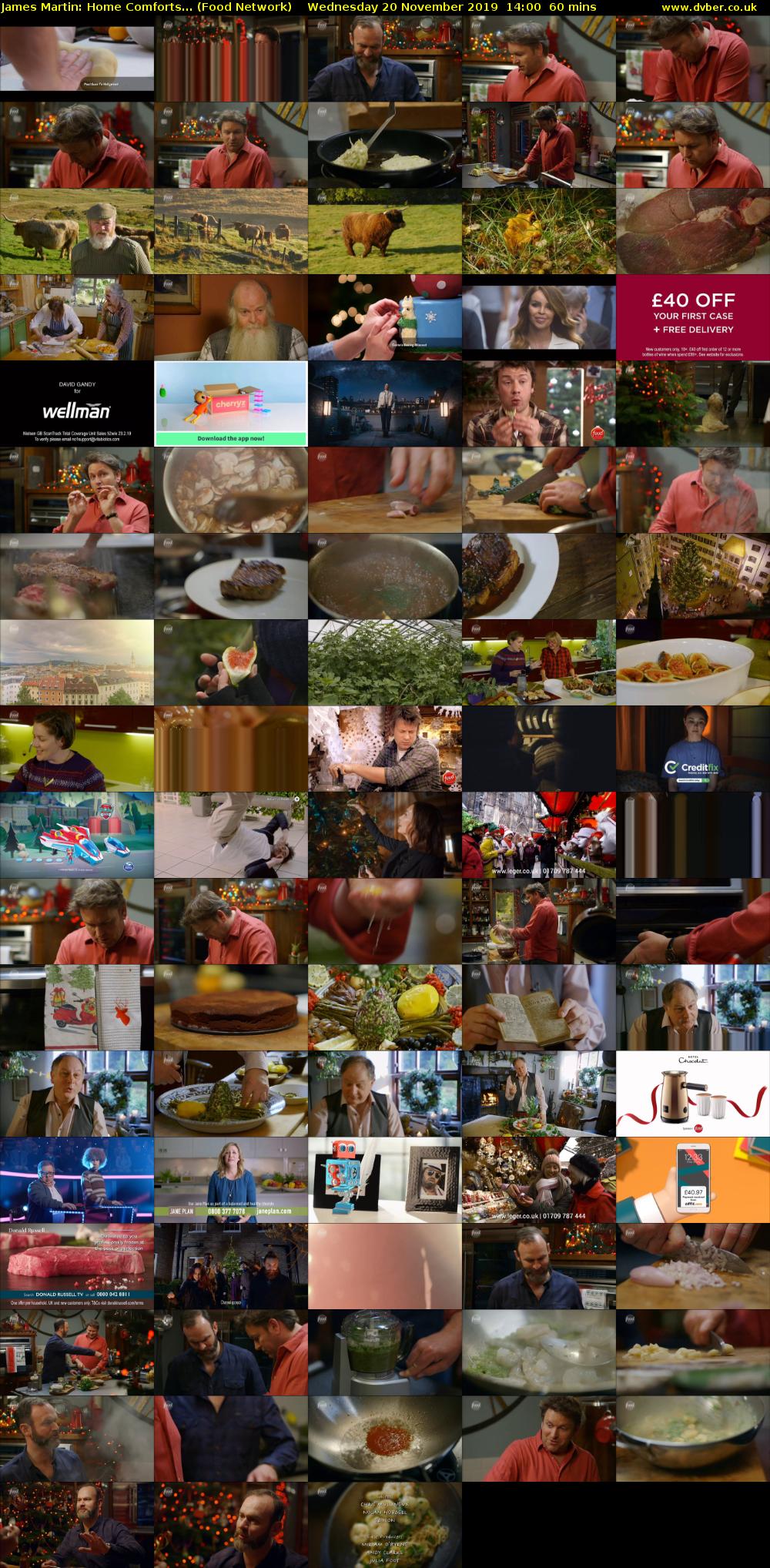 James Martin: Home Comforts... (Food Network) Wednesday 20 November 2019 14:00 - 15:00