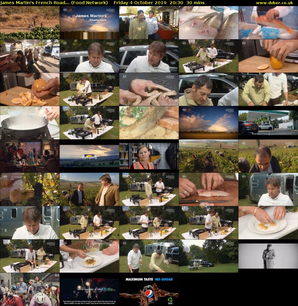 James Martin's French Road... (Food Network) Friday 4 October 2019 20:30 - 21:00