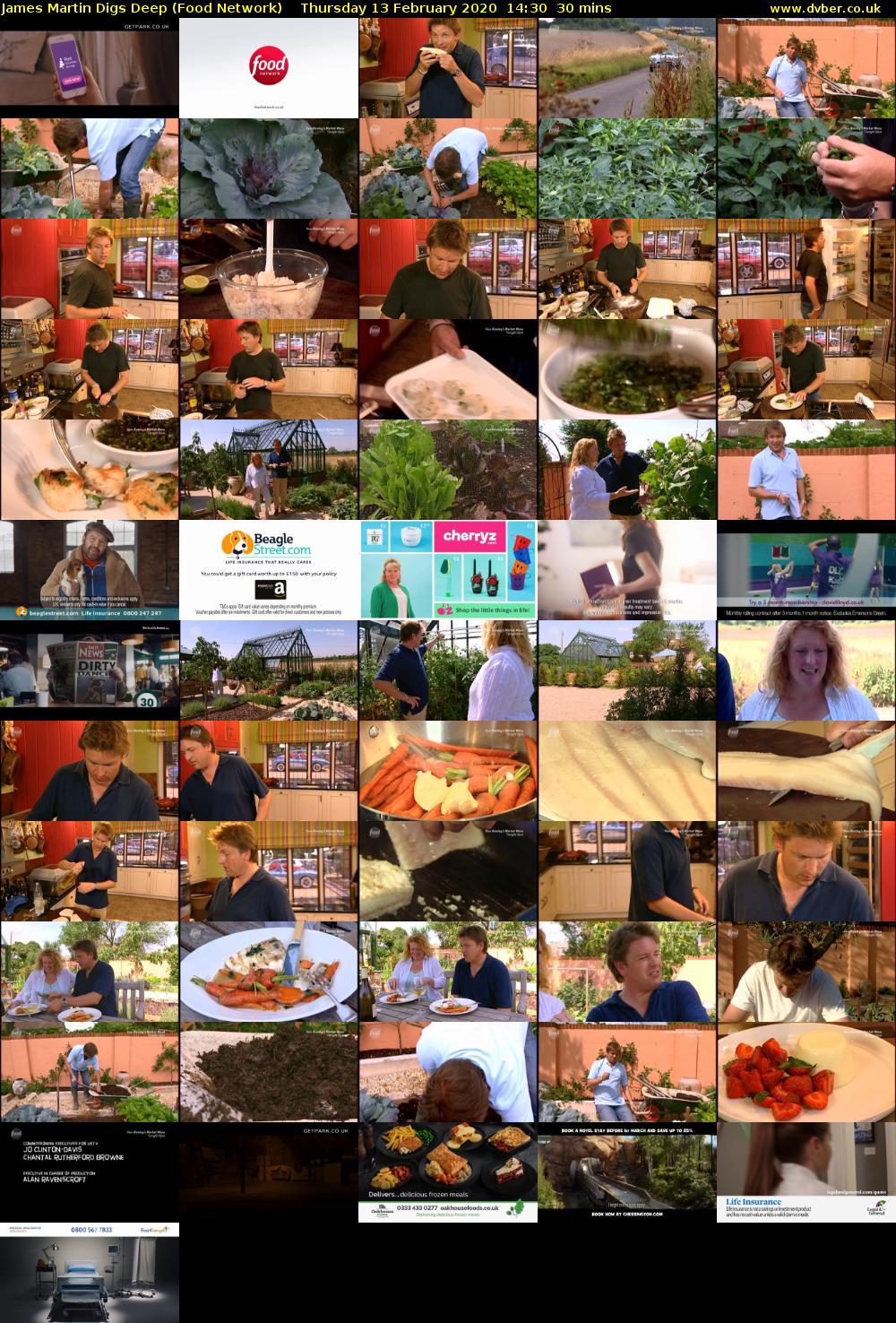 James Martin Digs Deep (Food Network) Thursday 13 February 2020 14:30 - 15:00