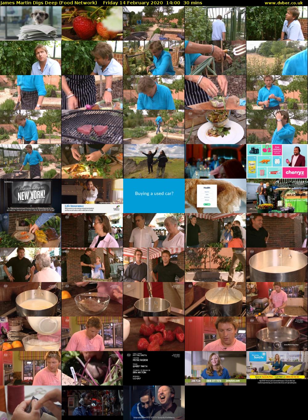 James Martin Digs Deep (Food Network) Friday 14 February 2020 14:00 - 14:30