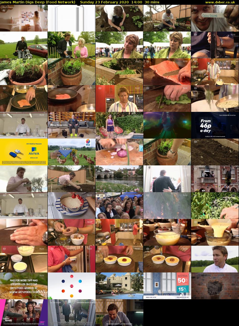 James Martin Digs Deep (Food Network) Sunday 23 February 2020 14:00 - 14:30
