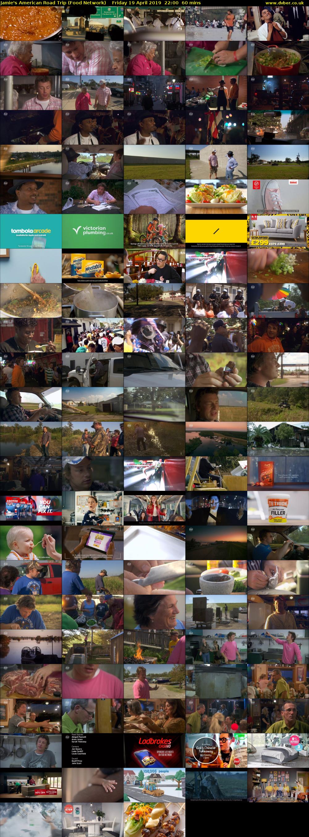 Jamie's American Road Trip (Food Network) Friday 19 April 2019 22:00 - 23:00