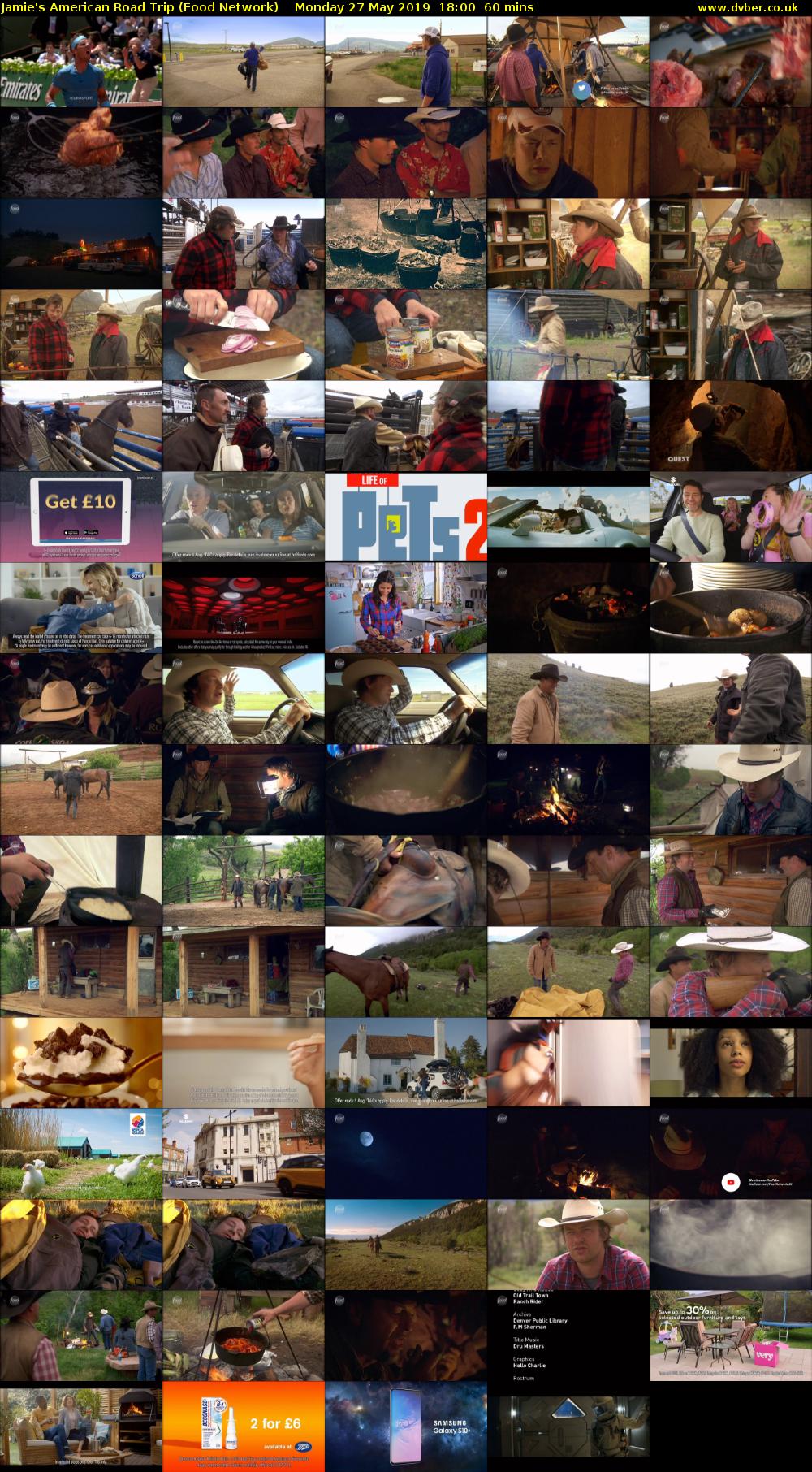 Jamie's American Road Trip (Food Network) Monday 27 May 2019 18:00 - 19:00