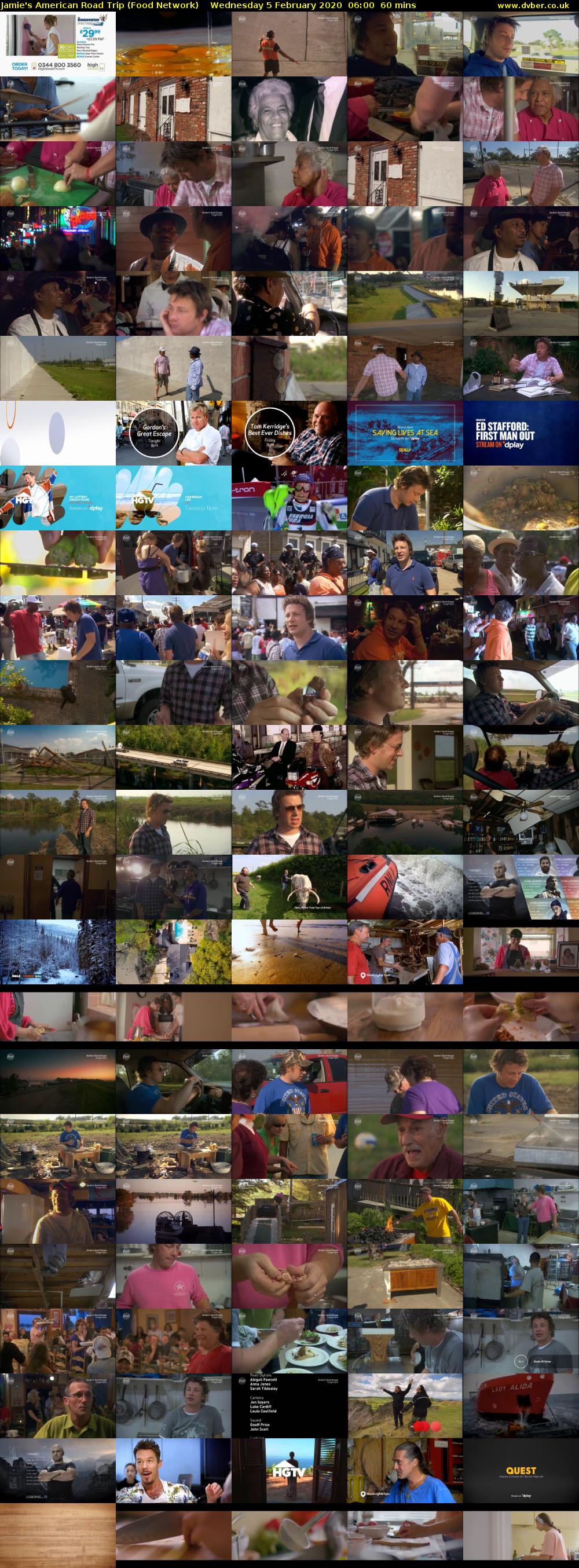 Jamie's American Road Trip (Food Network) Wednesday 5 February 2020 06:00 - 07:00