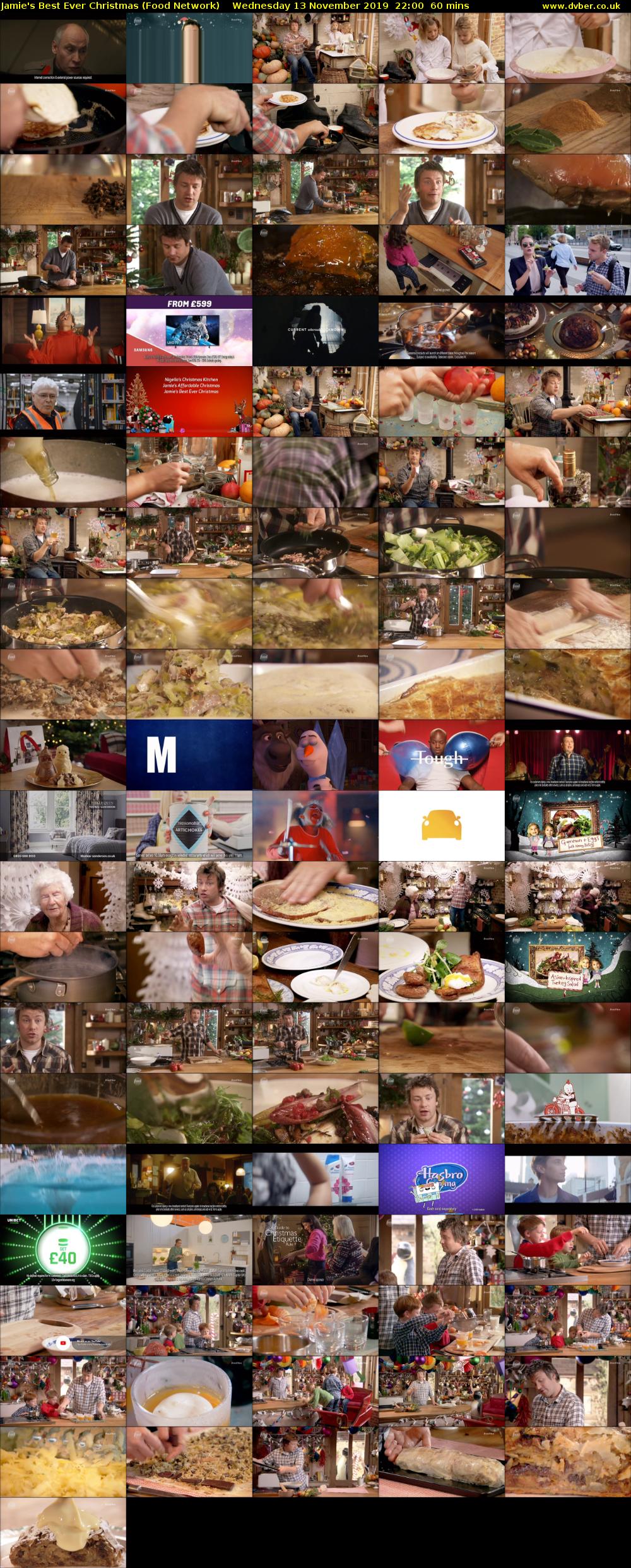 Jamie's Best Ever Christmas (Food Network) Wednesday 13 November 2019 22:00 - 23:00