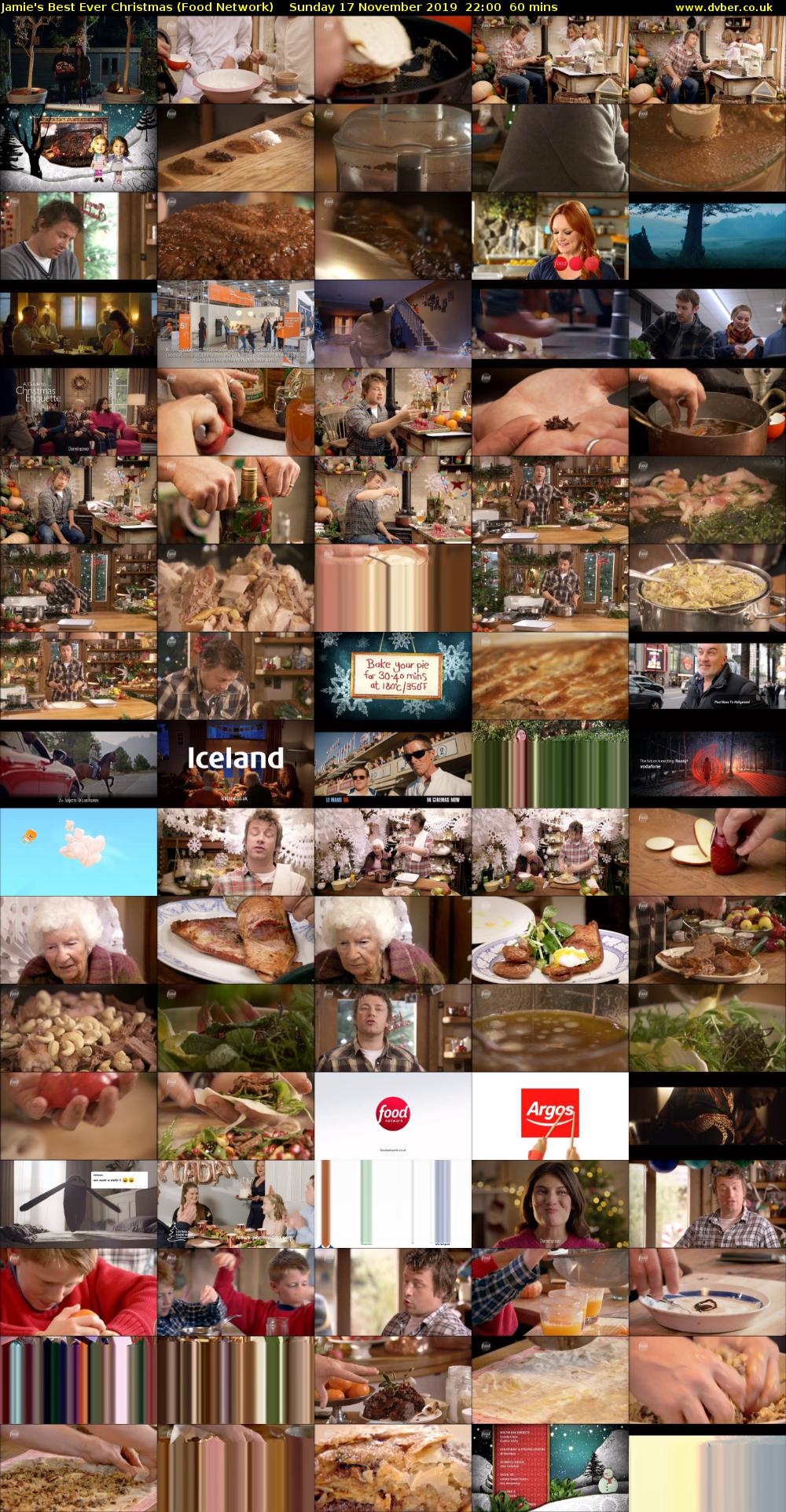 Jamie's Best Ever Christmas (Food Network) Sunday 17 November 2019 22:00 - 23:00