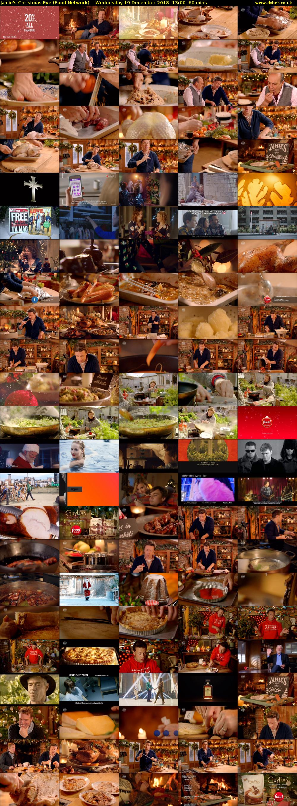 Jamie's Christmas Eve (Food Network) Wednesday 19 December 2018 13:00 - 14:00