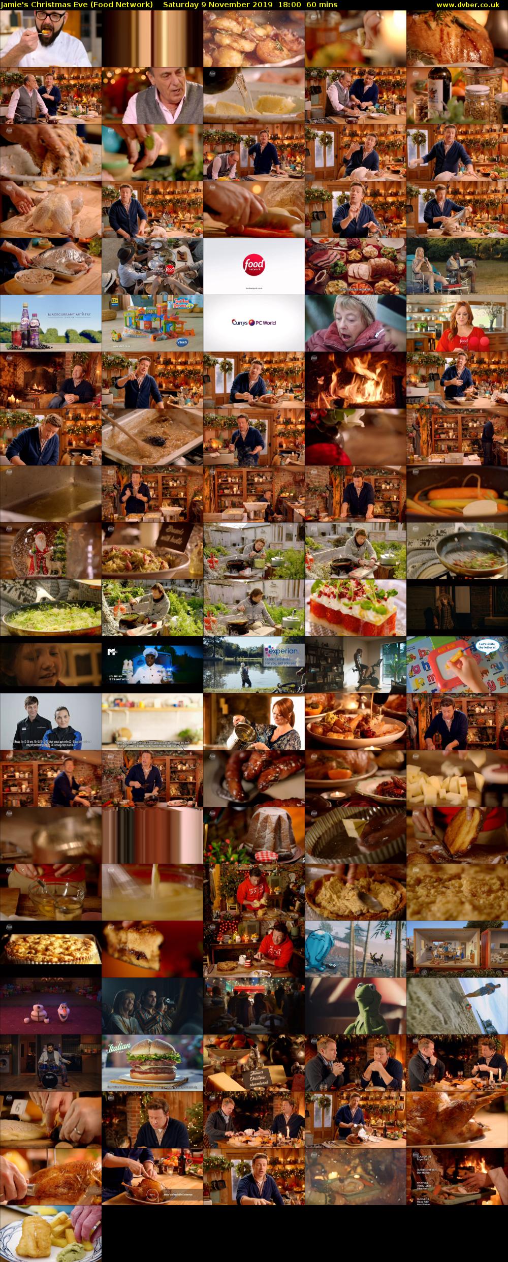 Jamie's Christmas Eve (Food Network) Saturday 9 November 2019 18:00 - 19:00