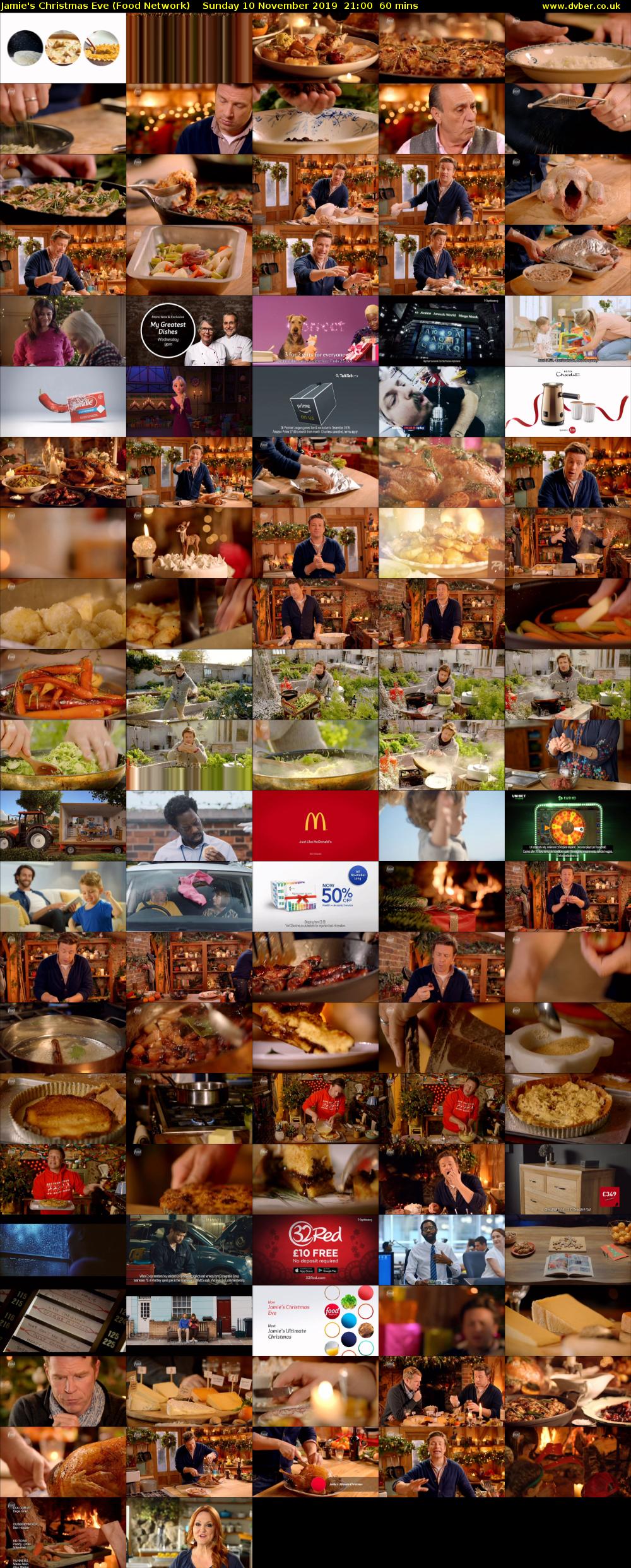 Jamie's Christmas Eve (Food Network) Sunday 10 November 2019 21:00 - 22:00