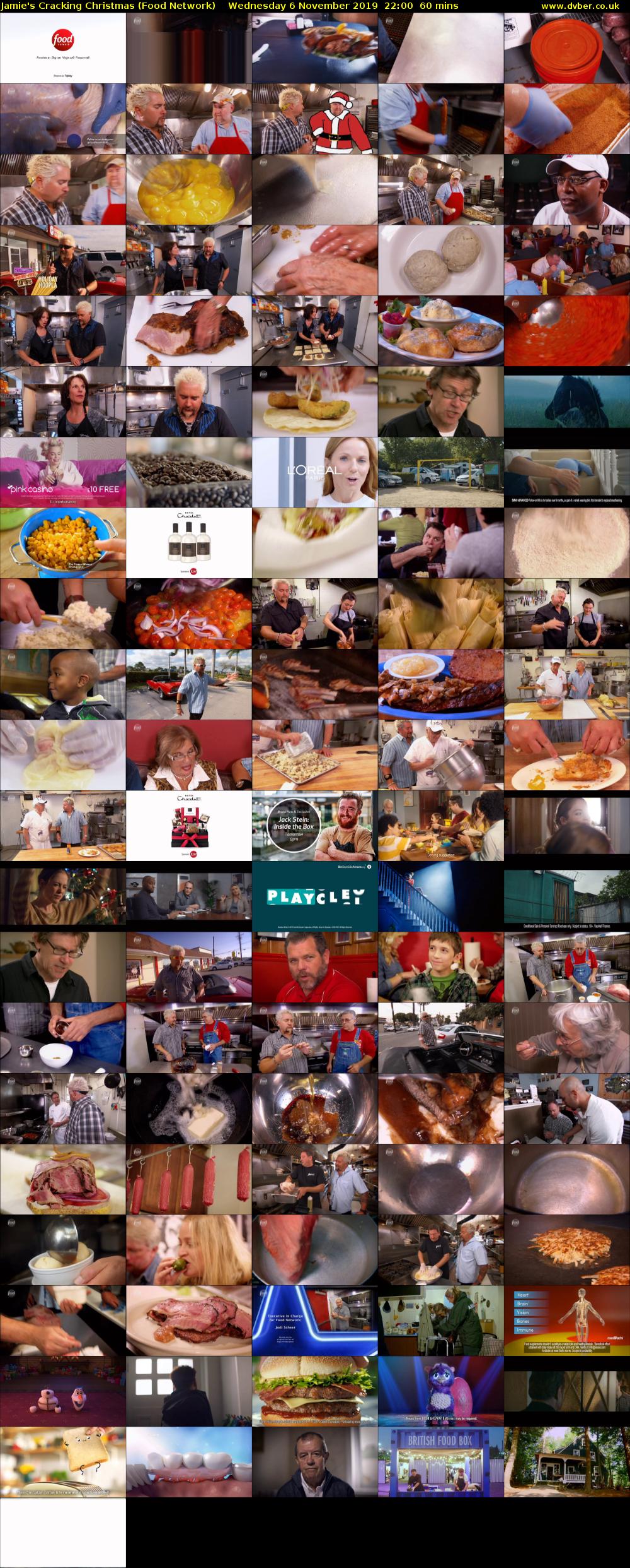 Jamie's Cracking Christmas (Food Network) Wednesday 6 November 2019 22:00 - 23:00