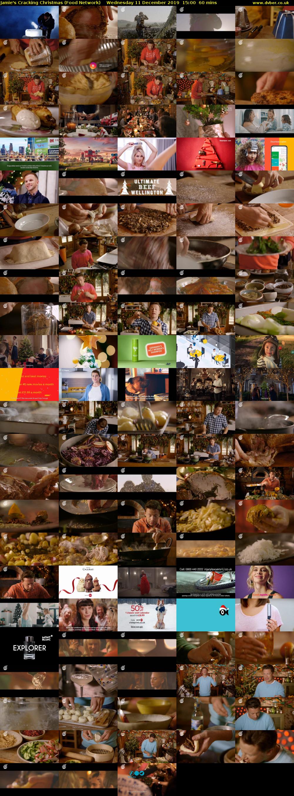 Jamie's Cracking Christmas (Food Network) Wednesday 11 December 2019 15:00 - 16:00