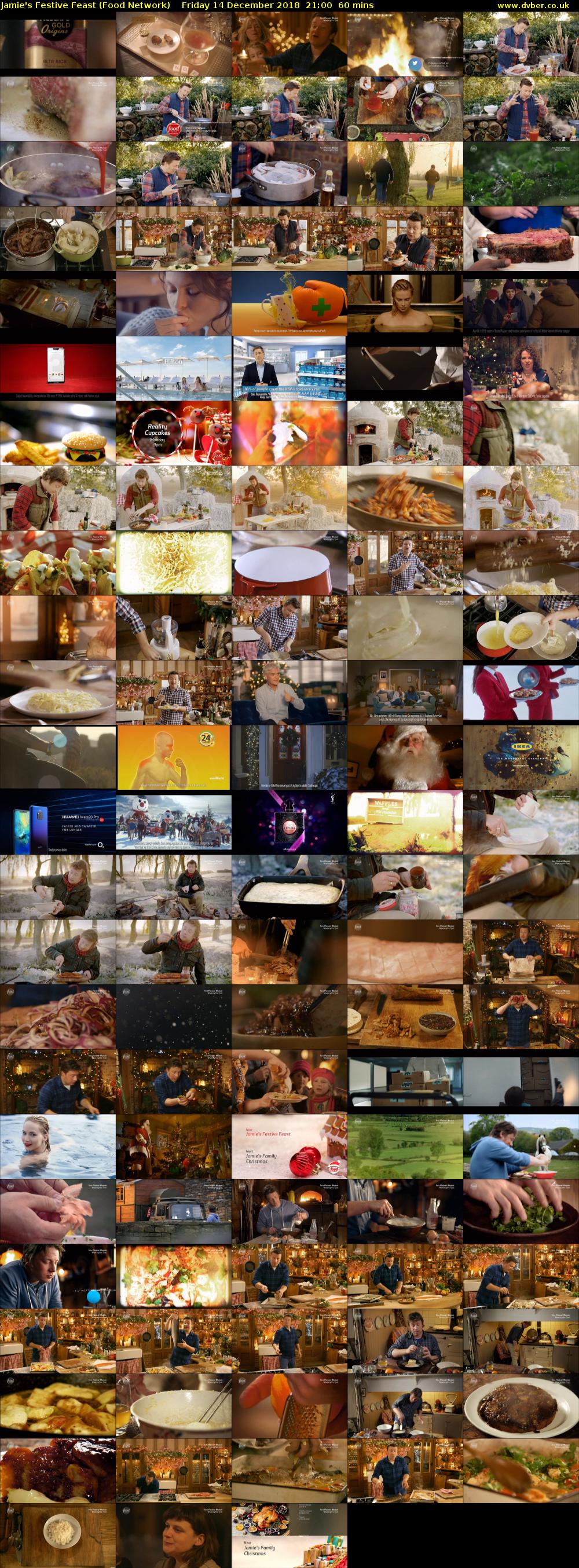 Jamie's Festive Feast (Food Network) Friday 14 December 2018 21:00 - 22:00