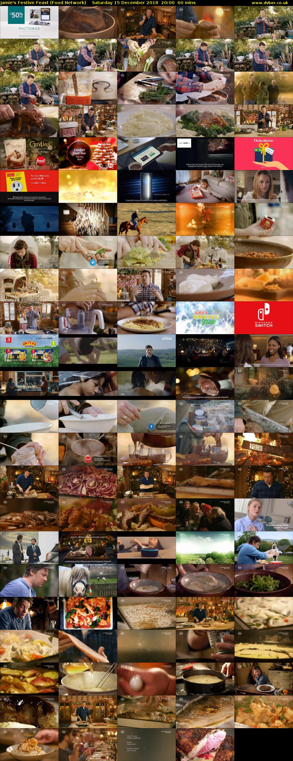 Jamie's Festive Feast (Food Network) Saturday 15 December 2018 20:00 - 21:00