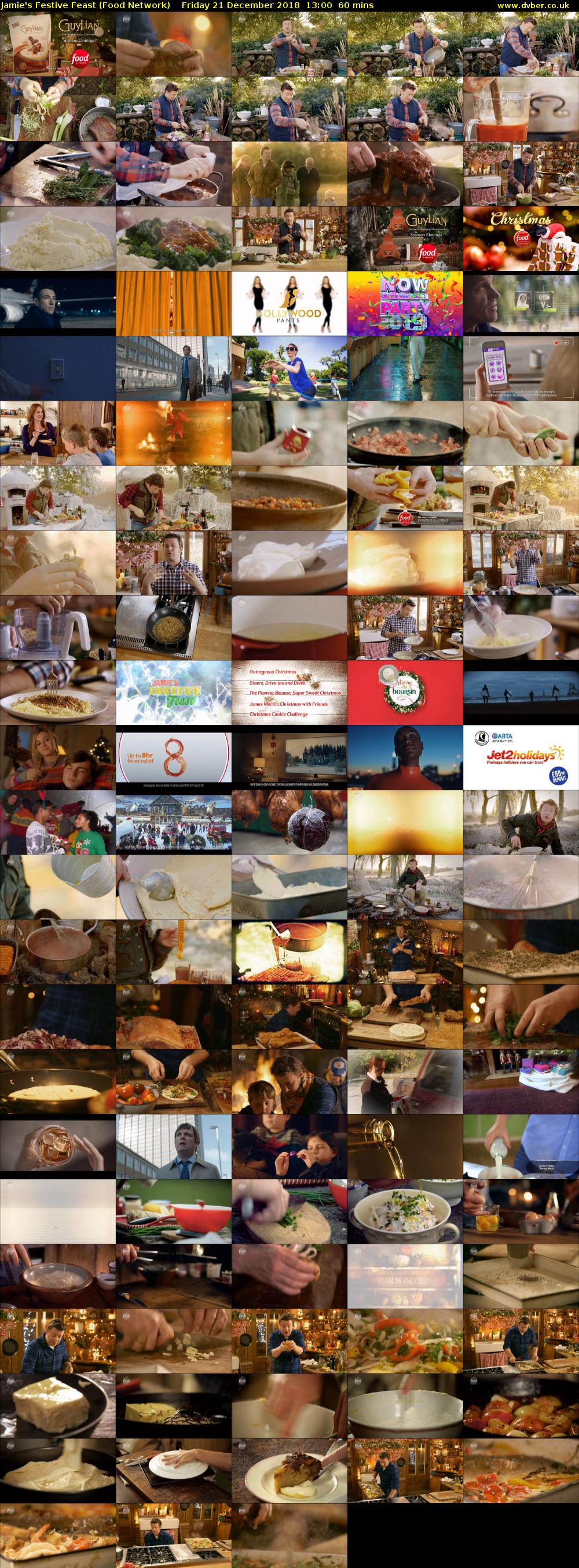 Jamie's Festive Feast (Food Network) Friday 21 December 2018 13:00 - 14:00