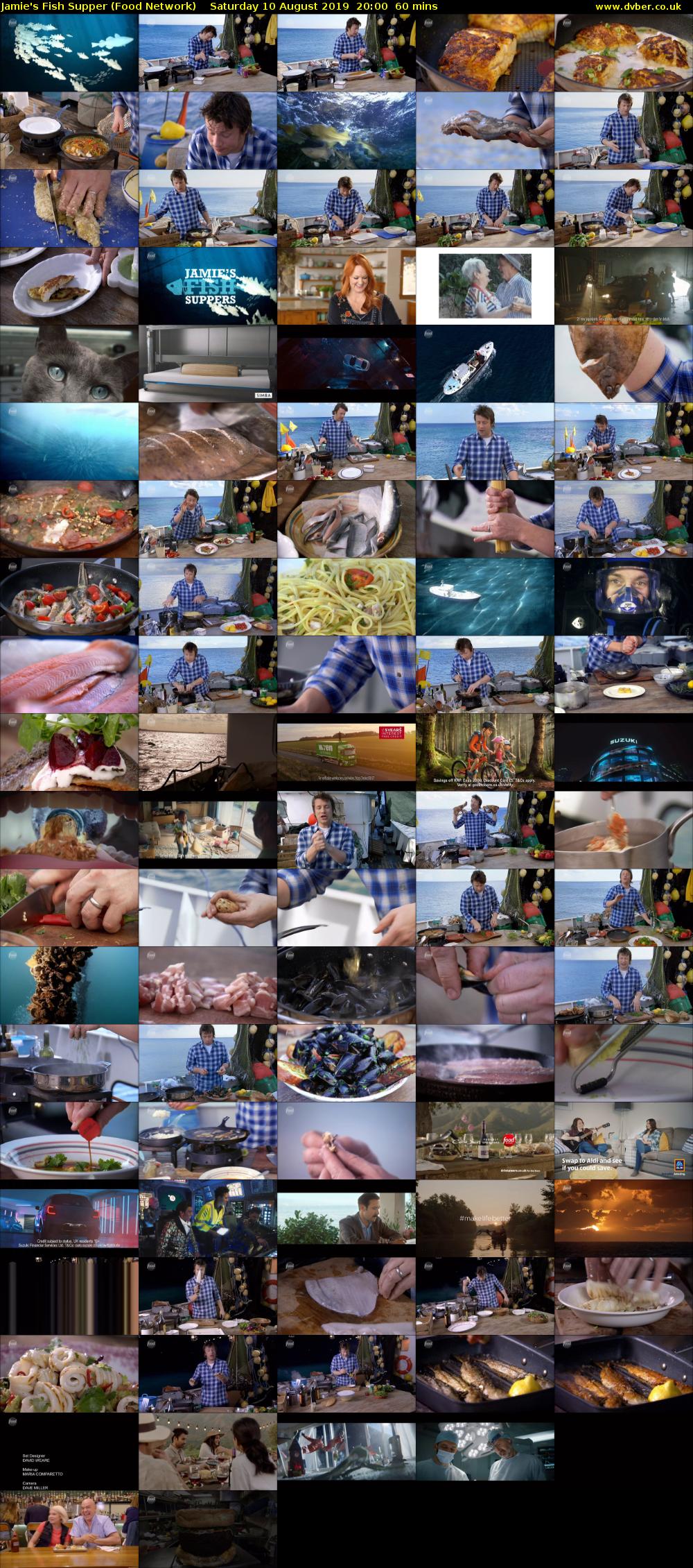 Jamie's Fish Supper (Food Network) Saturday 10 August 2019 20:00 - 21:00