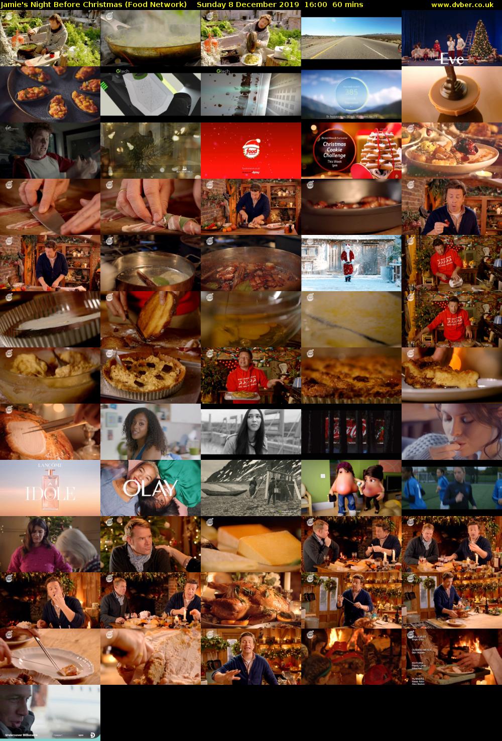 Jamie's Night Before Christmas (Food Network) Sunday 8 December 2019 16:00 - 17:00