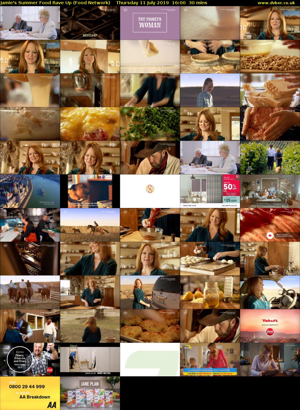 Jamie's Summer Food Rave Up (Food Network) Thursday 11 July 2019 16:00 - 16:30