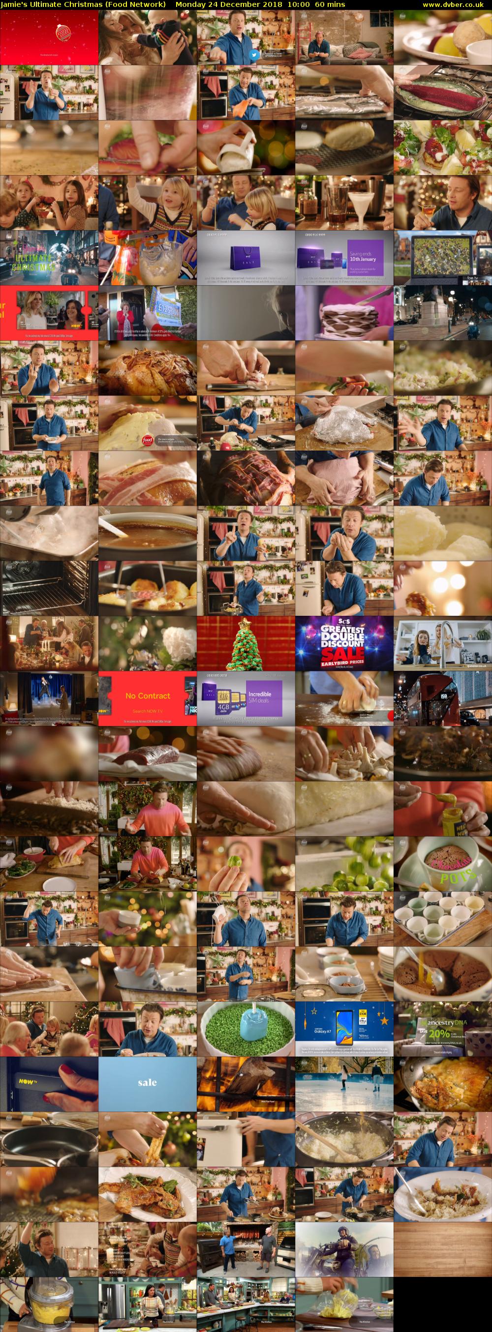 Jamie's Ultimate Christmas (Food Network) Monday 24 December 2018 10:00 - 11:00