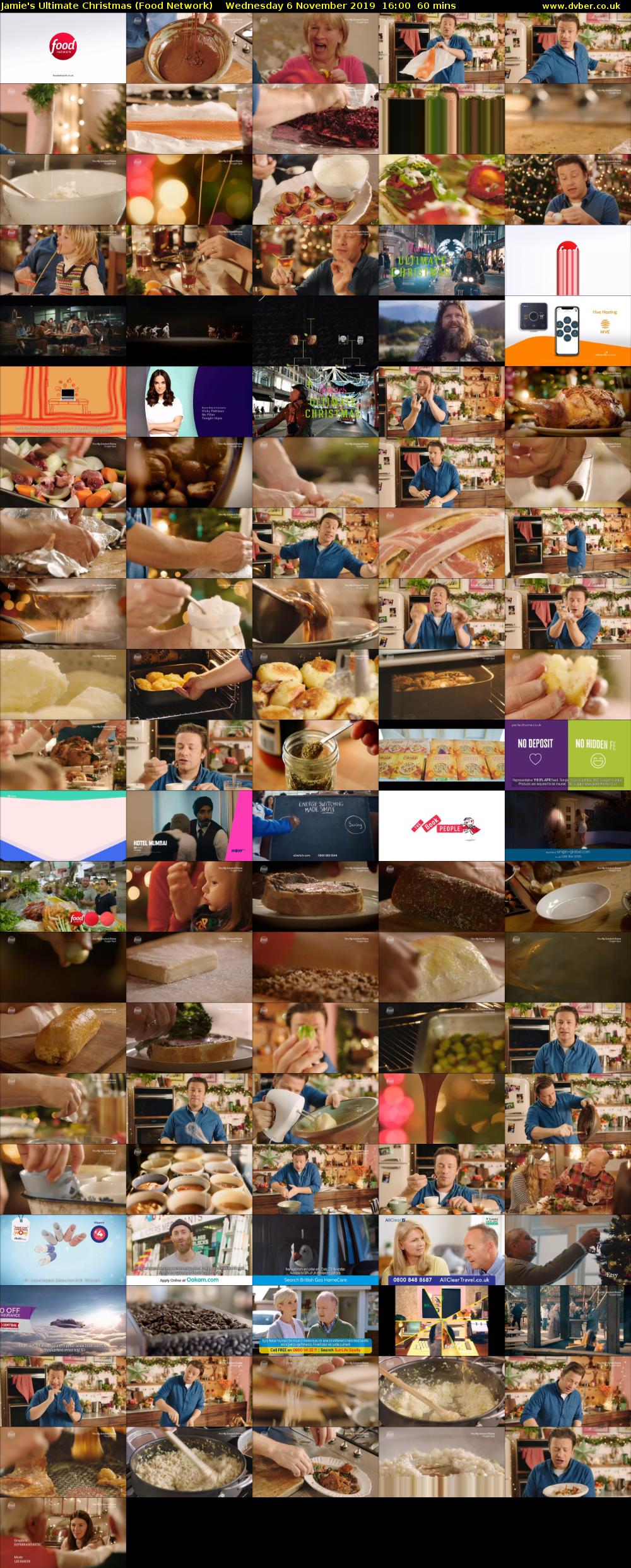 Jamie's Ultimate Christmas (Food Network) Wednesday 6 November 2019 16:00 - 17:00