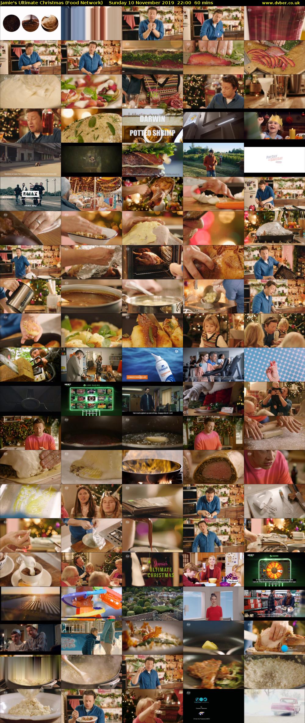 Jamie's Ultimate Christmas (Food Network) Sunday 10 November 2019 22:00 - 23:00