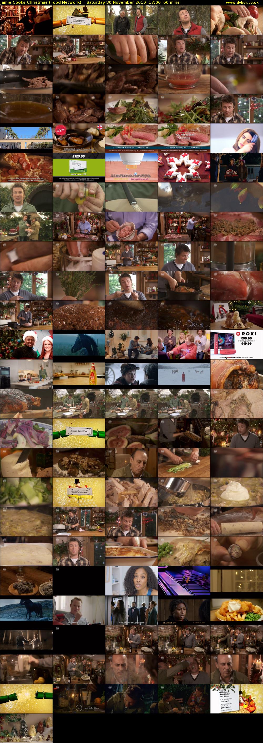 Jamie Cooks Christmas (Food Network) Saturday 30 November 2019 17:00 - 18:00