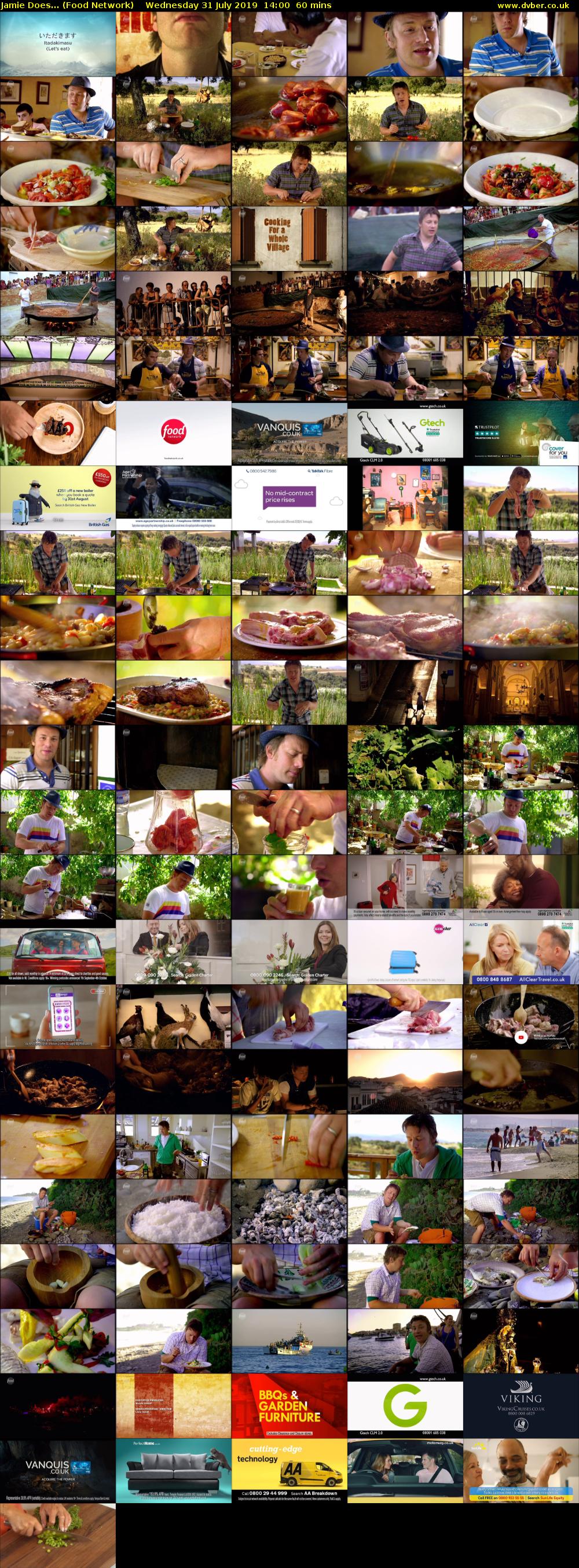 Jamie Does... (Food Network) Wednesday 31 July 2019 14:00 - 15:00