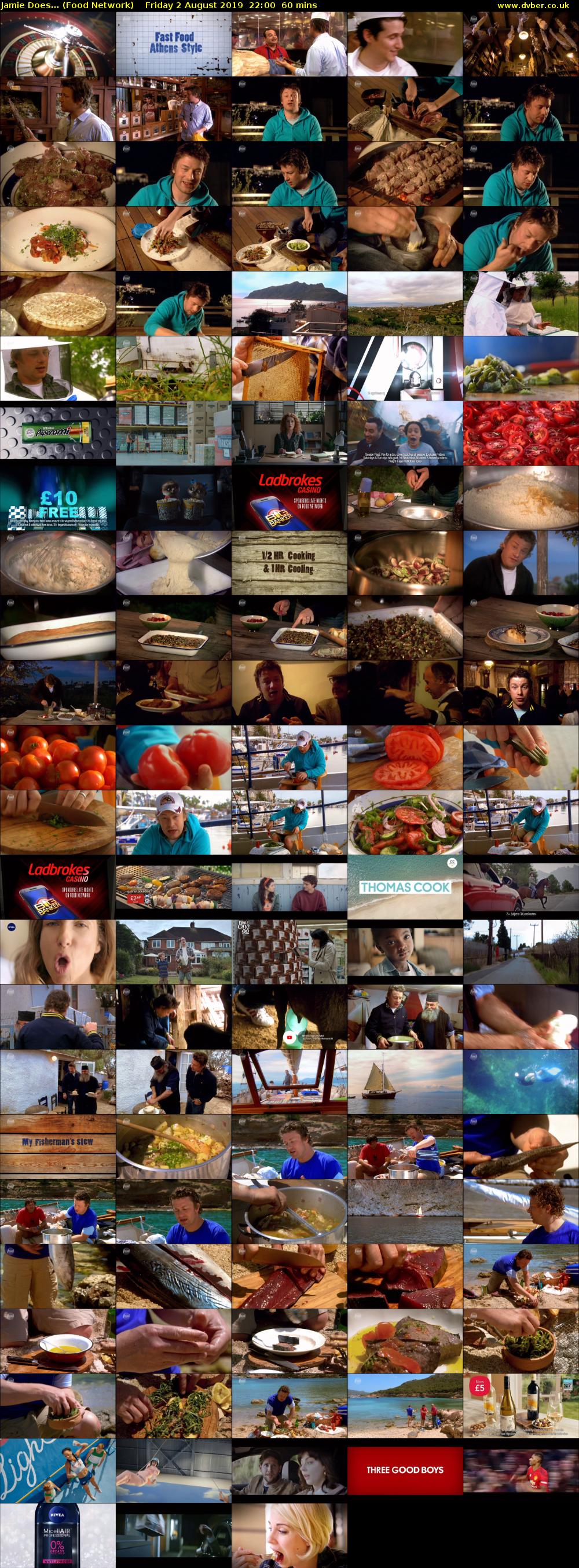 Jamie Does... (Food Network) Friday 2 August 2019 22:00 - 23:00