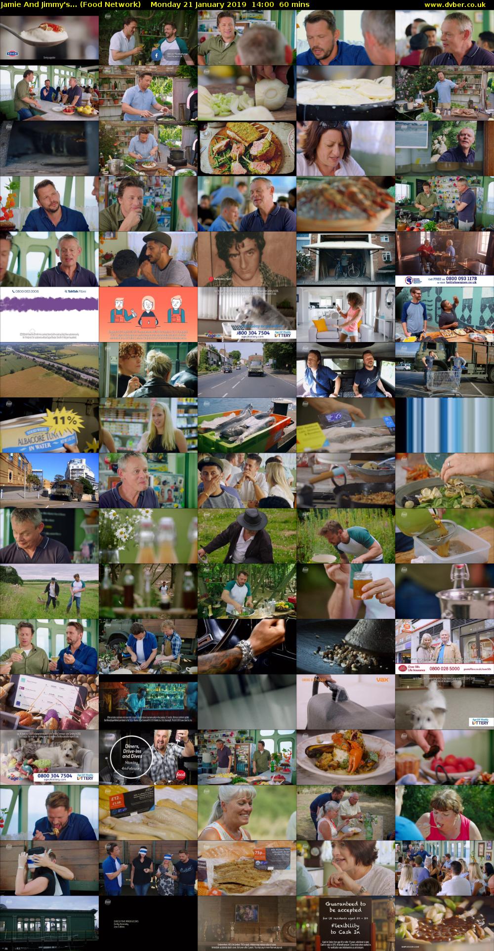 Jamie and Jimmy's... (Food Network) Monday 21 January 2019 14:00 - 15:00