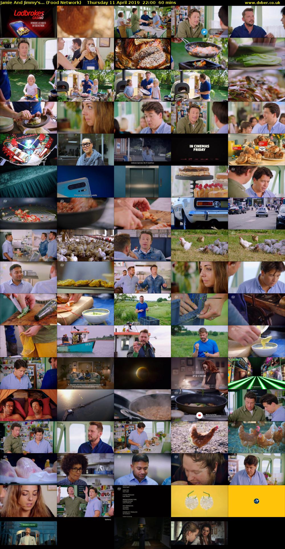 Jamie and Jimmy's... (Food Network) Thursday 11 April 2019 22:00 - 23:00