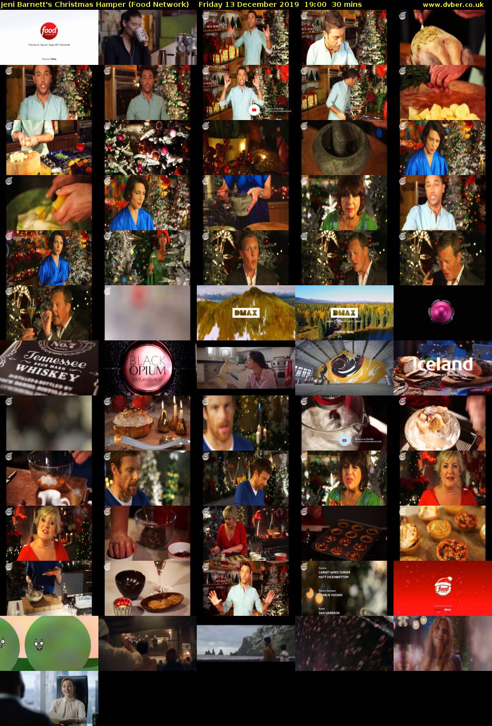 Jeni Barnett's Christmas Hamper (Food Network) Friday 13 December 2019 19:00 - 19:30