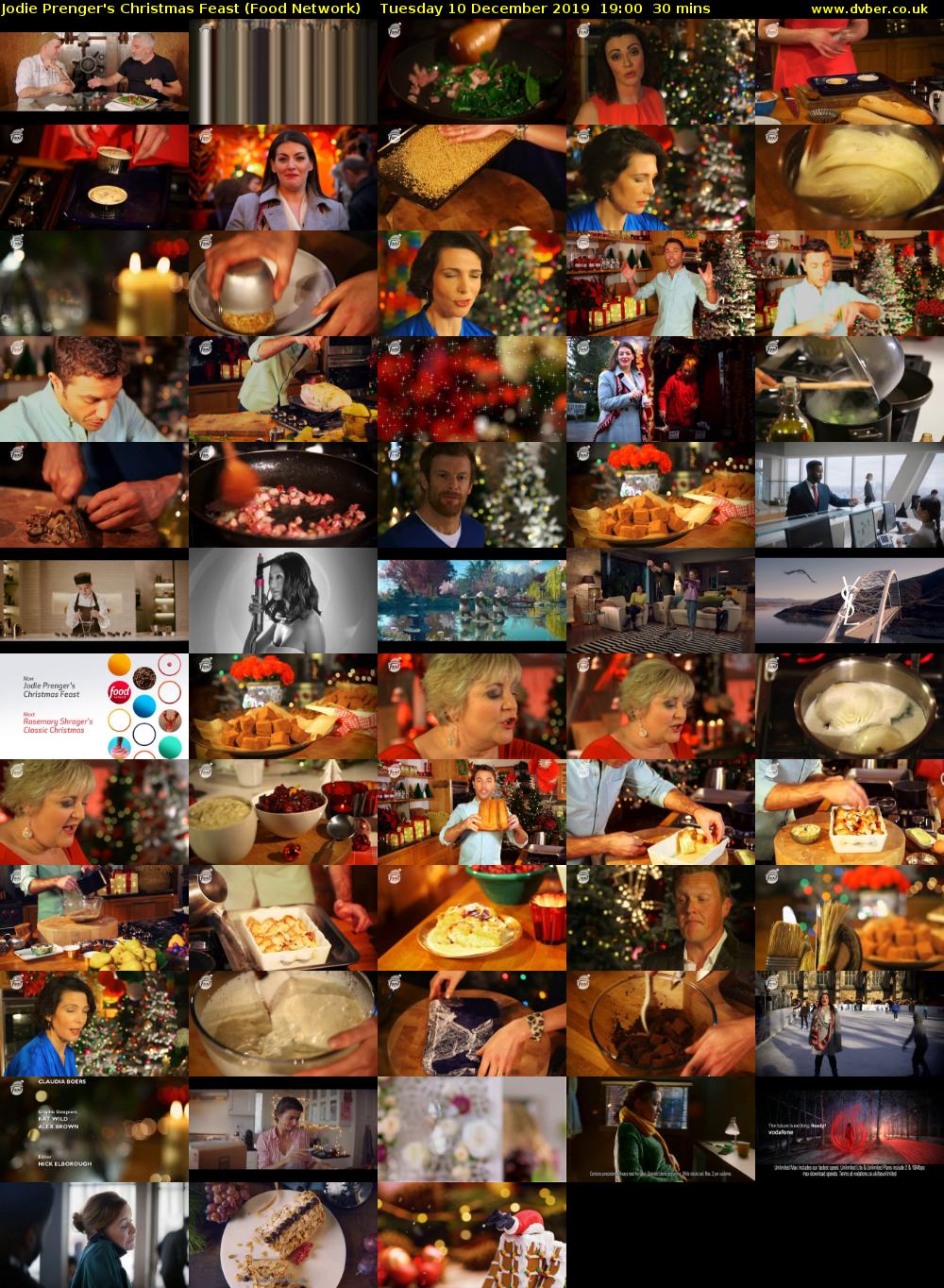 Jodie Prenger's Christmas Feast (Food Network) Tuesday 10 December 2019 19:00 - 19:30