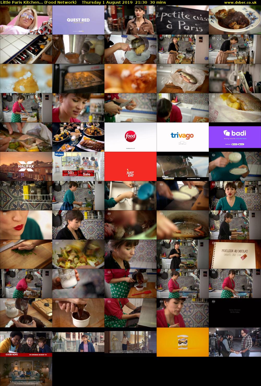 Little Paris Kitchen... (Food Network) Thursday 1 August 2019 21:30 - 22:00