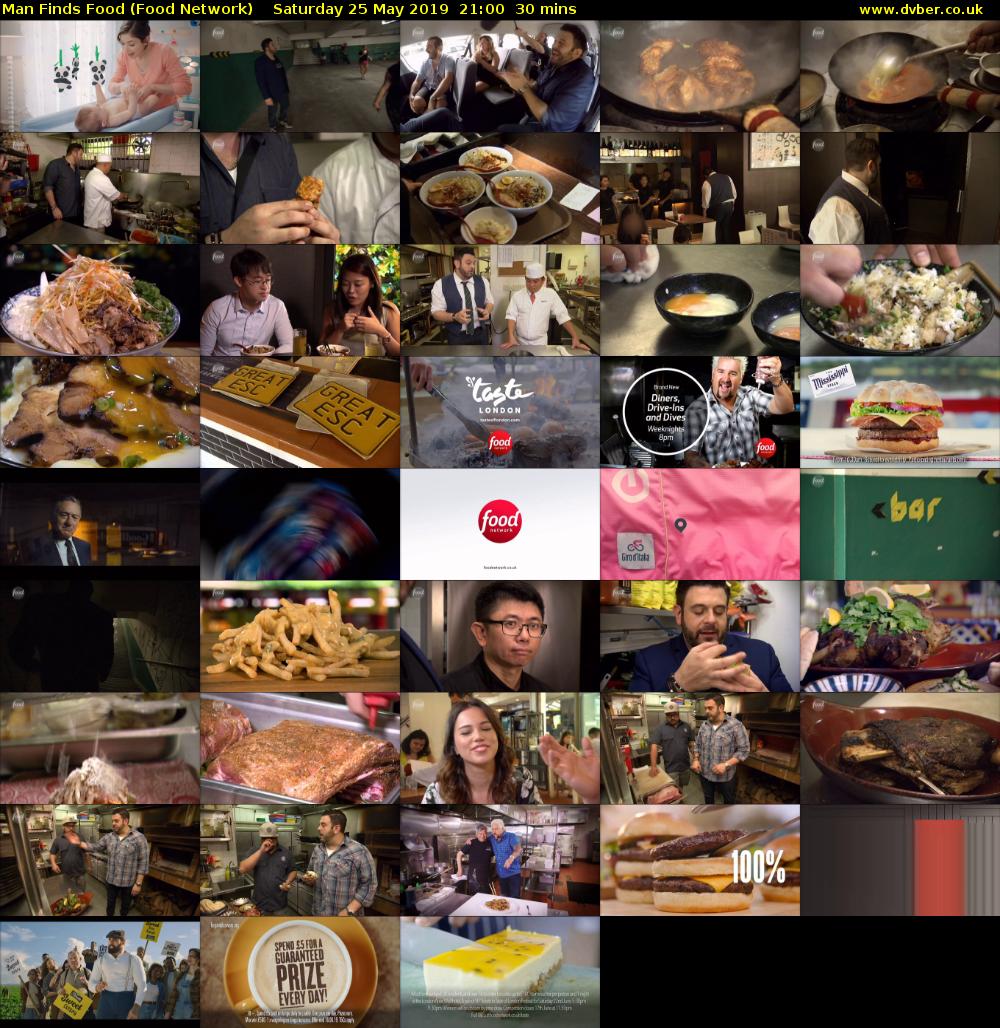 Man Finds Food (Food Network) Saturday 25 May 2019 21:00 - 21:30