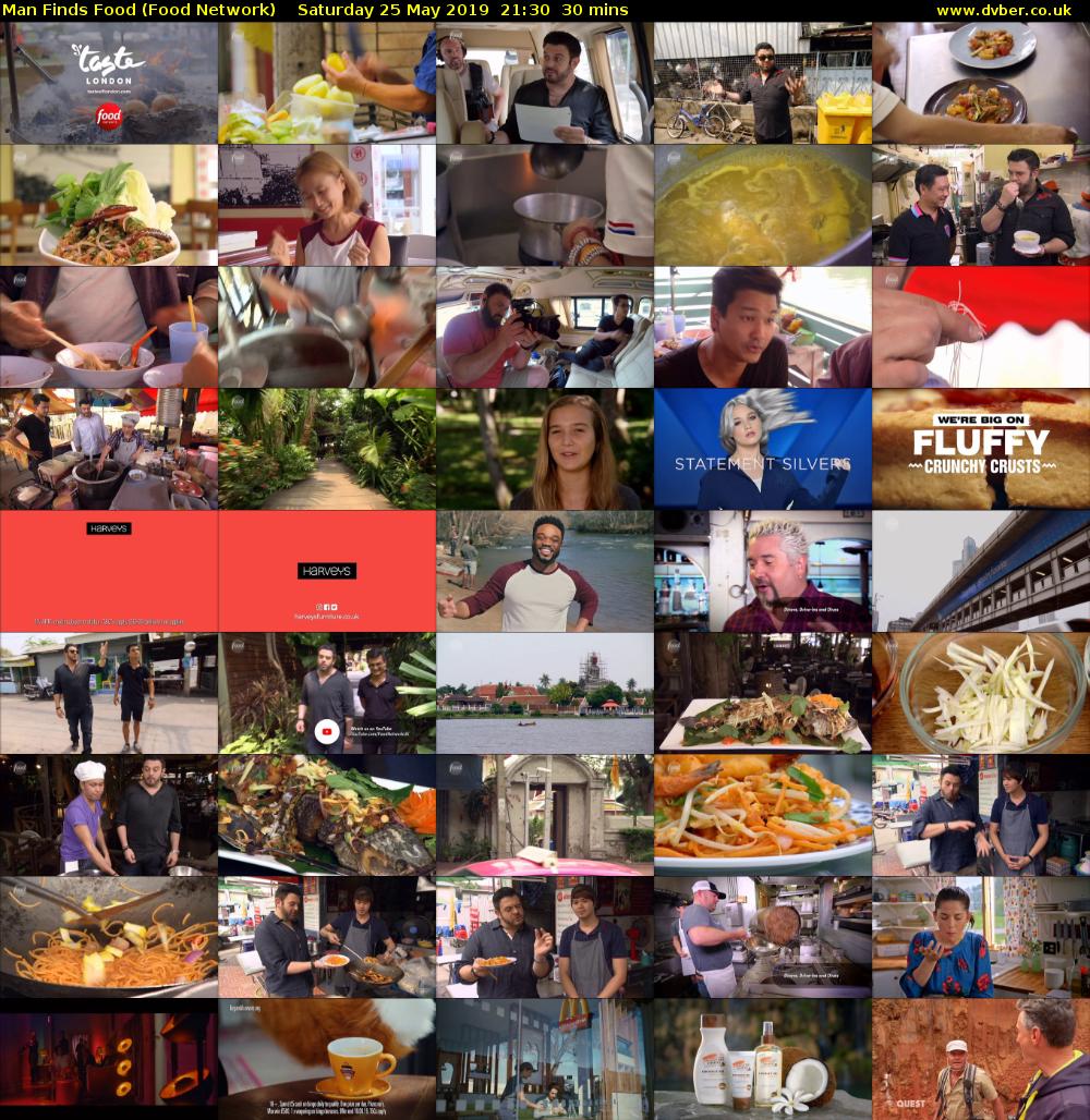 Man Finds Food (Food Network) Saturday 25 May 2019 21:30 - 22:00