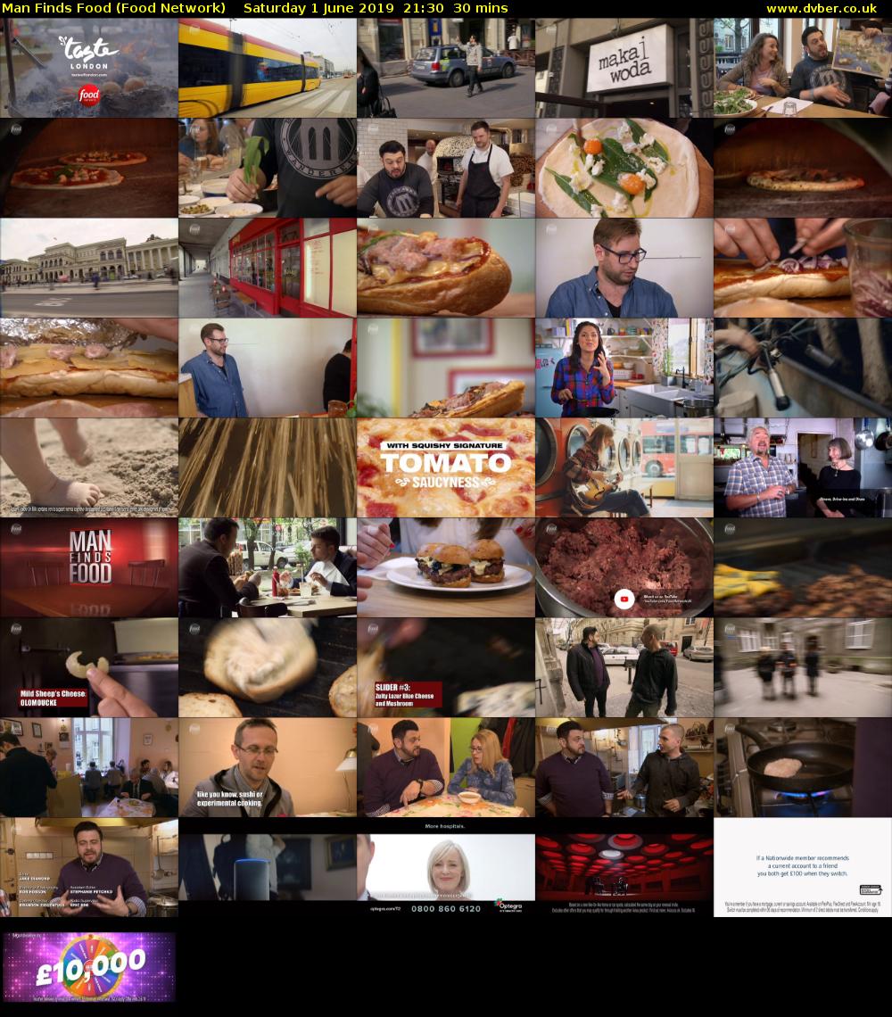 Man Finds Food (Food Network) Saturday 1 June 2019 21:30 - 22:00