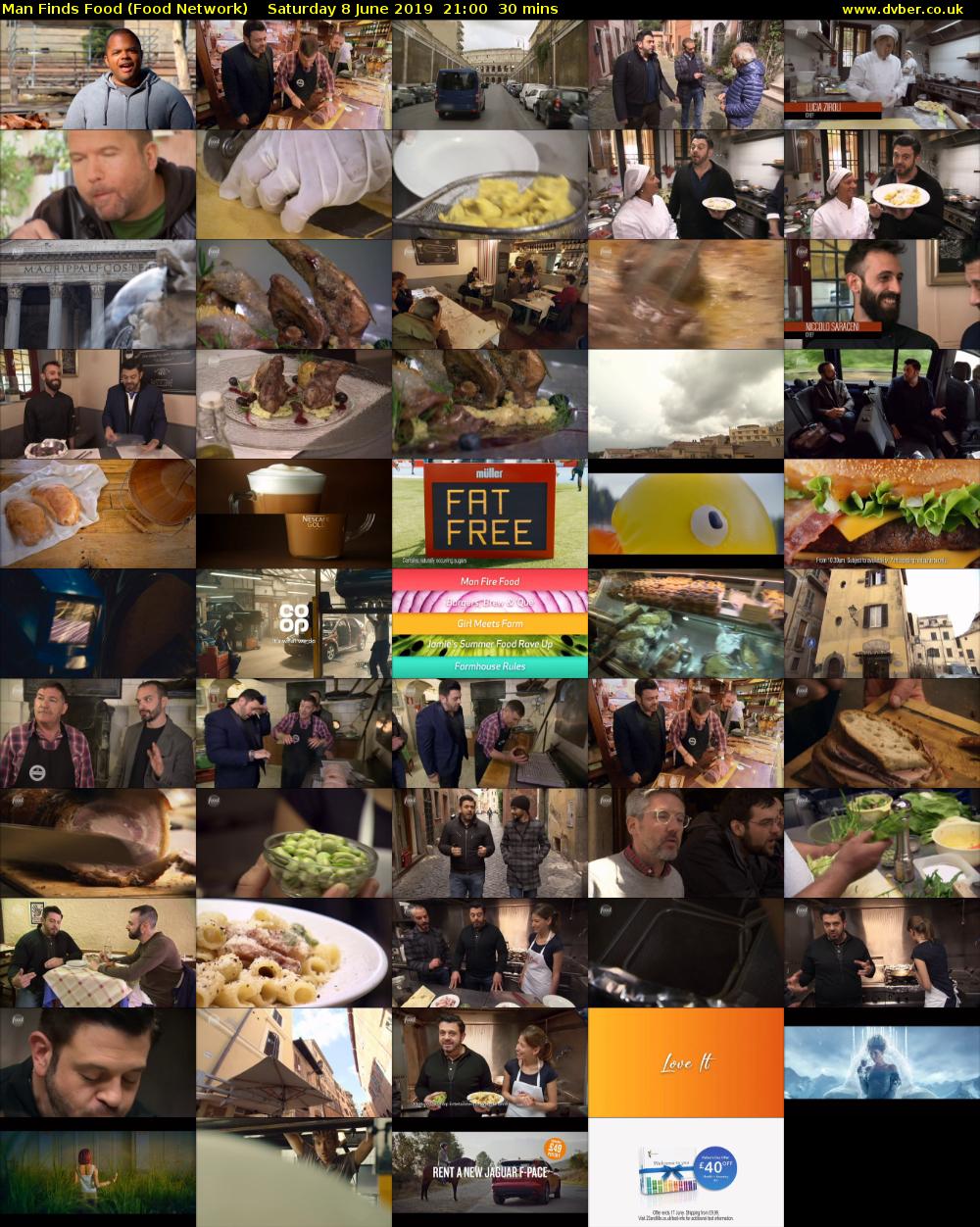 Man Finds Food (Food Network) Saturday 8 June 2019 21:00 - 21:30