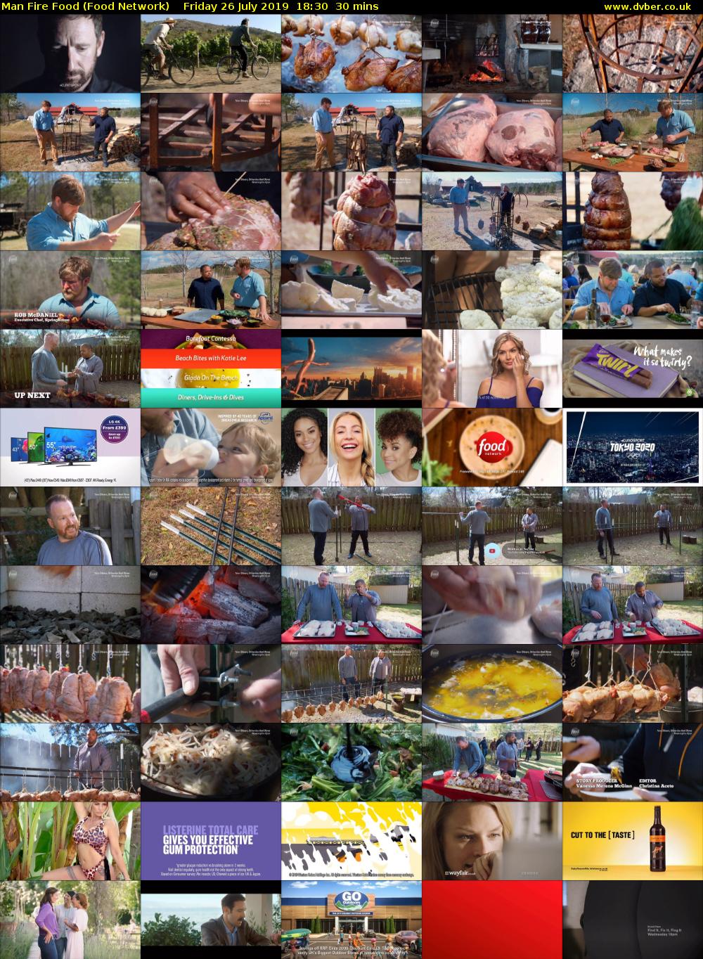 Man Fire Food (Food Network) Friday 26 July 2019 18:30 - 19:00