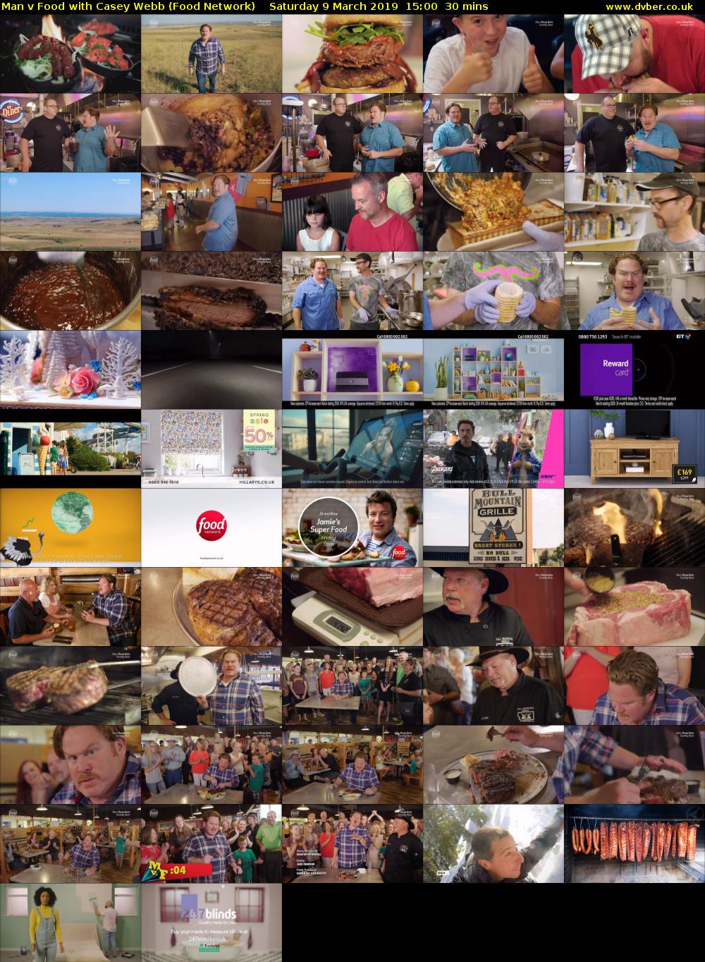Man v Food with Casey Webb (Food Network) Saturday 9 March 2019 15:00 - 15:30