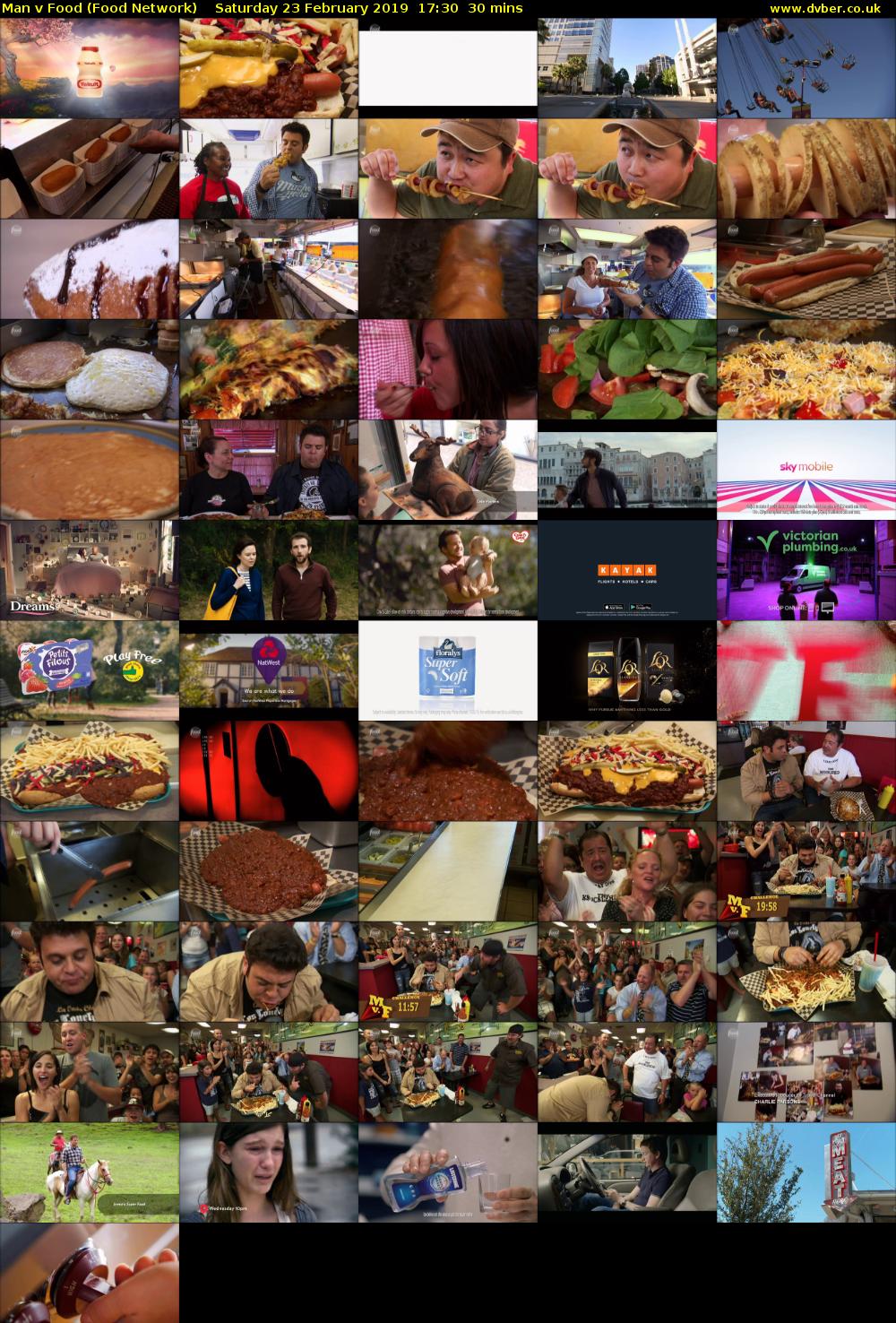 Man v Food (Food Network) Saturday 23 February 2019 17:30 - 18:00