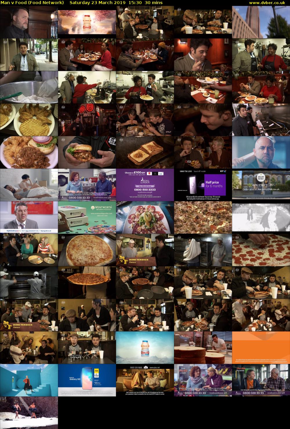 Man v Food (Food Network) Saturday 23 March 2019 15:30 - 16:00