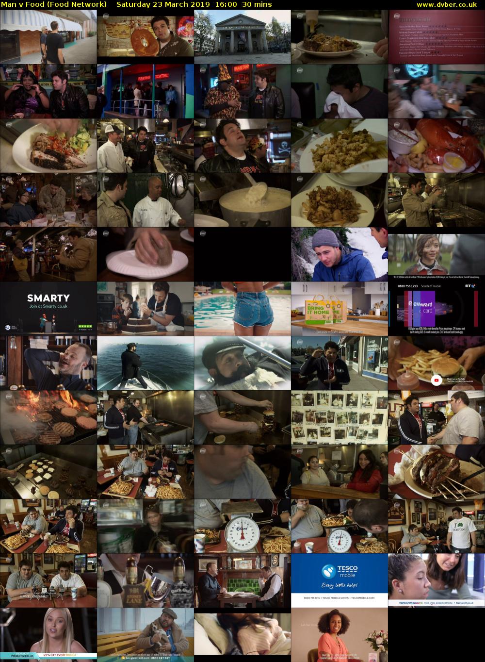 Man v Food (Food Network) Saturday 23 March 2019 16:00 - 16:30