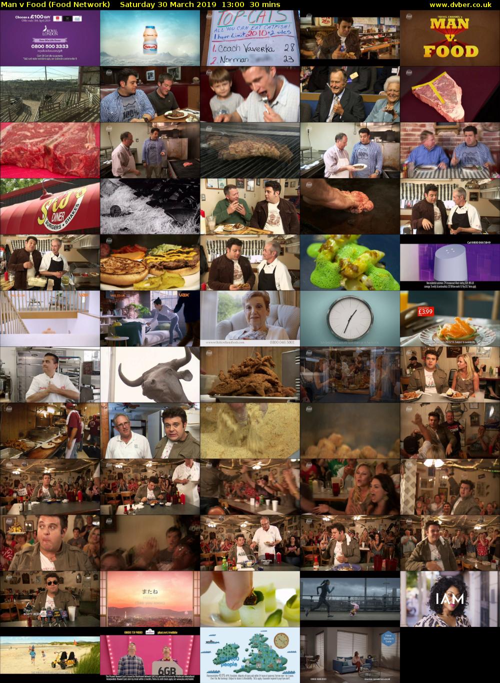 Man v Food (Food Network) Saturday 30 March 2019 13:00 - 13:30