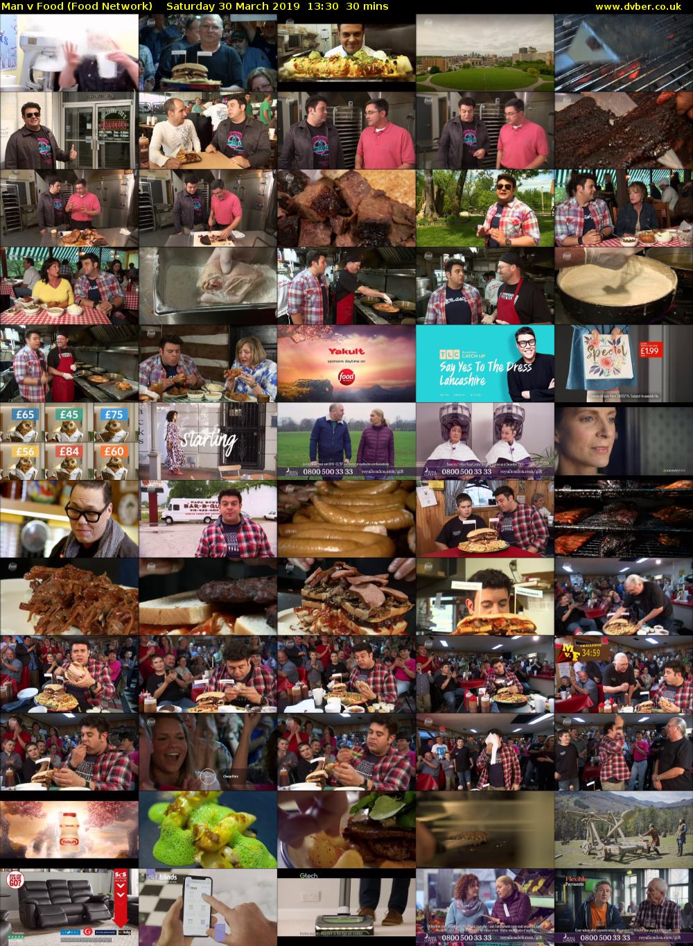 Man v Food (Food Network) Saturday 30 March 2019 13:30 - 14:00