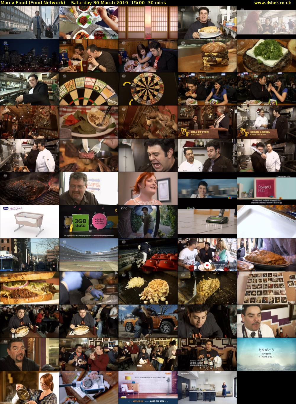 Man v Food (Food Network) Saturday 30 March 2019 15:00 - 15:30