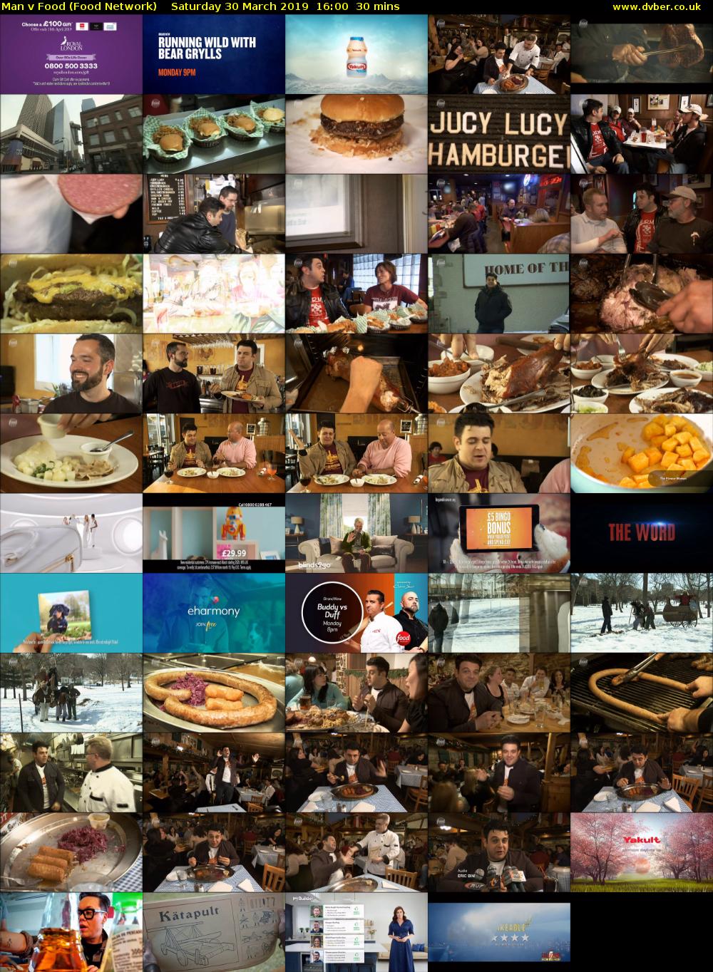 Man v Food (Food Network) Saturday 30 March 2019 16:00 - 16:30