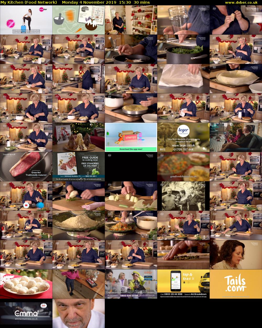 My Kitchen (Food Network) Monday 4 November 2019 15:30 - 16:00